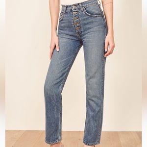 Reformation Cynthia Button Fly Jeans